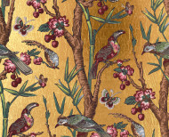 Yellow gold leaf wallpaper Chinoiseries . 1918 1920