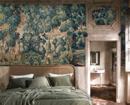 Panoramic wallpaper Forest of legends tapestry . 17th century